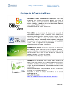 Catálogo de Software Académico