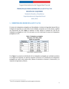 principales indicadores de la ley n°16.744 región de coquimbo