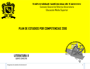 Literatura II - CGRU - Universidad Autónoma de Guerrero