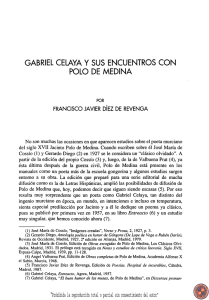 Gabriel Celaya y sus encuentros con Polo de Medina