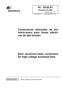 Conductores desnudos de aluminio-acero para líneas eléctricas de