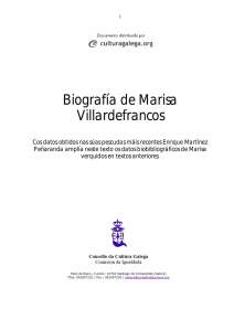 Biografía de Marisa Villardefrancos