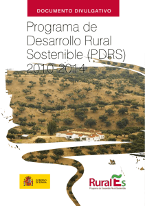 Programa de Desarrollo Rural Sostenible (PDRS) 2010-2014