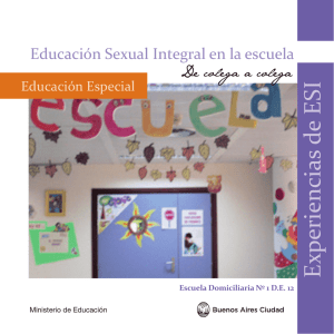Educación Sexual Integral en la escuela. De colega a colega