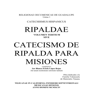 1. Catecismo de Ripalda - Ecumenicas de Guadalupe