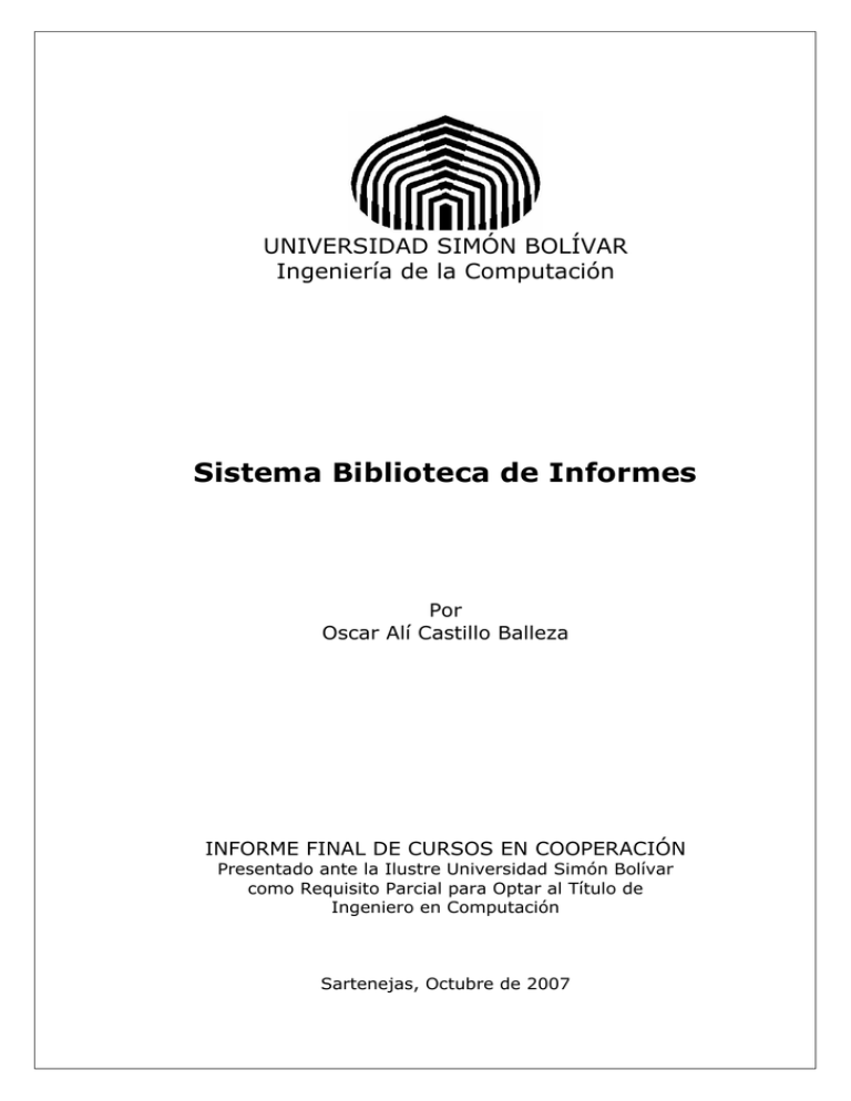 Sistema Biblioteca De Informes