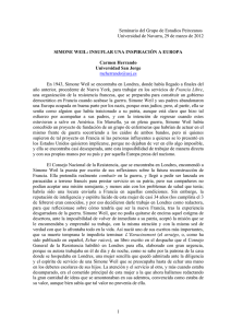Simone Weil - Universidad de Navarra