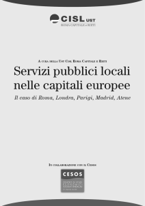 Servi{i pubblici locali nelle capitali europee