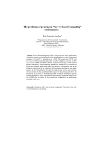 The problems of printing in “Server-Based Computing” - CEUR