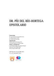 dr. pío del río-hortega epistolario