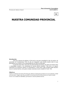Plan de formación - Provincia Marista de América Central