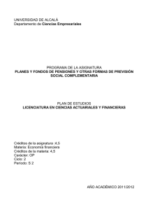 Planes pensiones 35110 - Universidad de Alcalá