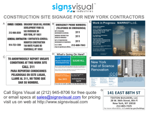 Construction and Contractor Signage New York