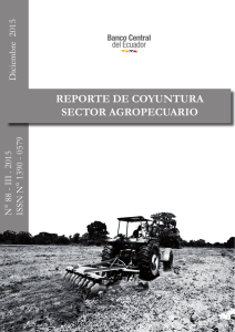 reporte de coyuntura sector agropecuario
