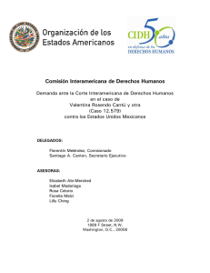 Valentina Rosendo Cantú y otra - Comisión Interamericana de