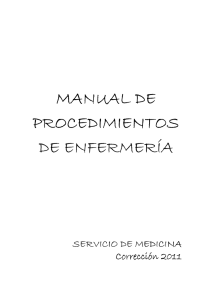 MANUAL DE PROCEDIMIENTOS DE ENFERMERÍA