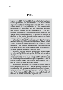 Según el Censo 2007, Perú tiene 28.2 millones de habitantes. La