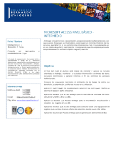 Microsoft Access - UBO|Capacitación