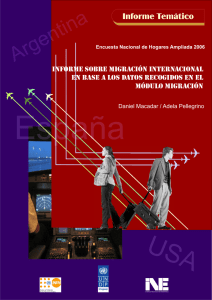 Informe sobre migración internacional (ENHA 2006)