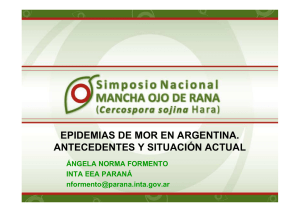 Epidemias de la MOR en Argentina - Ing. Formento