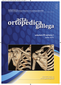Volumen VIII – Número 1 - Sociedad Gallega de Cirugía Ortopédica
