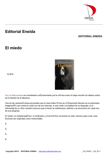 El miedo - Editorial Eneida