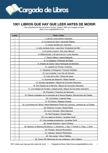 1001 Libros que hay que leer antes de morir