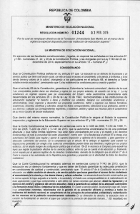 resolución 1244 de 2015 - Fundación Universitaria San Martín
