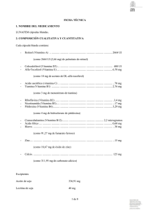 1 de 8 FICHA TÉCNICA 1. NOMBRE DEL MEDICAMENTO