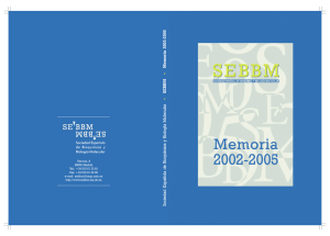 MEMORIA SEBBM 2002-2005