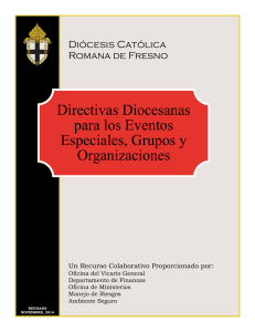 Directivas Diocesanas para los Eventos