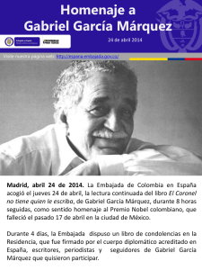 En memoria de Gabriel García Márquez