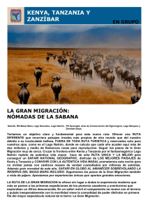 la gran migración: nómadas de la sabana