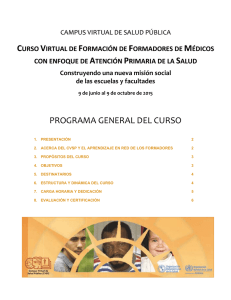 Programa del curso (2015) - Aula Virtual Regional. Campus