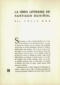 La obra literaria de Santiago Rusiñol