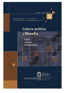 Cultura, Política y Filosofía. Cinco ensayos monográficos