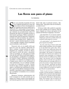 Las flores son para el piano - Revista Urológica Colombiana