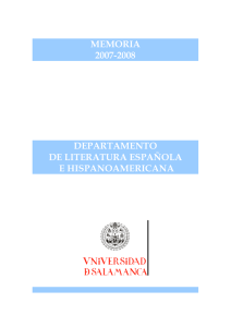 Seleccionar - Departamento de Literatura Española e