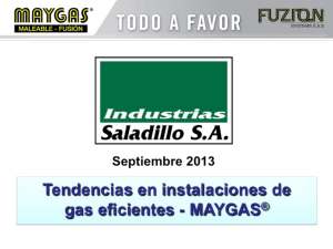 Tendencias en instalaciones de gas eficientes Colombia Sept 2013
