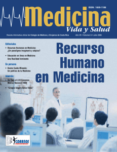 Medicina Julio 2008 - Colegio de Medicos Cirujanos Costa Rica