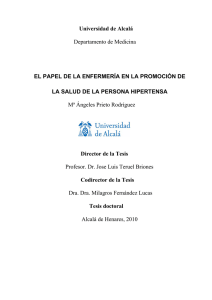 El papel de la enfermería en la promoción de la salud de la persona