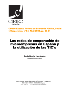 Las redes de cooperación de microempresas en España y la