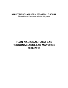 Plan Nacional para las Personas Adultas Mayores 2006
