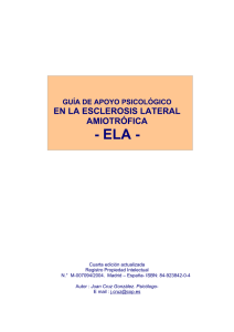 Guía de Apoyo Psicológico en la Esclerosis Lateral Amiotrófica ELA
