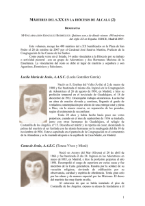 Mártires del S XX en la diócesis de Alcalá