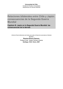 Relaciones bilaterales entre Chile y Japón: consecuencias