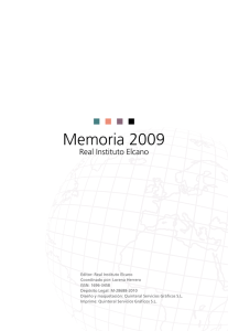 Memoria 2009 - Real Instituto Elcano