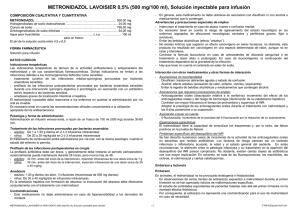 Ficha técnica Metronidazole Frasco (PDF - 38 Ko)