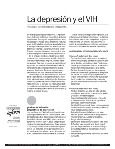 La Depresión y el VIH/SIDA