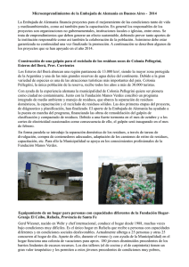 Informe de microproyectos 2014